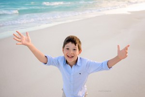 kids playing on the beach