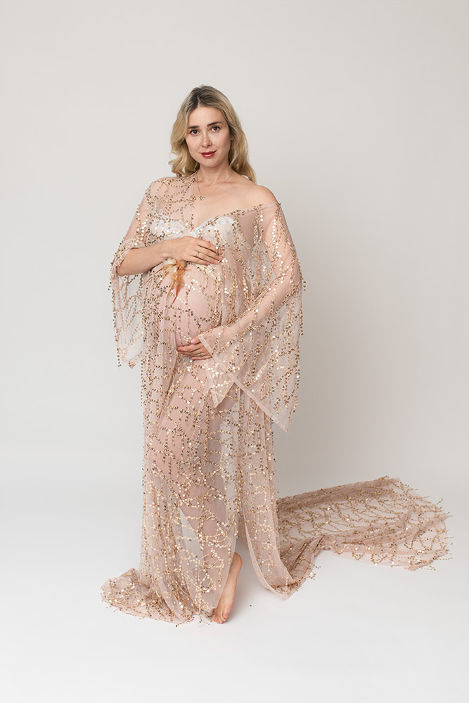 Cheap Solid Chiffon Sleeveless Maternity Maxi Dress – Glamix Maternity